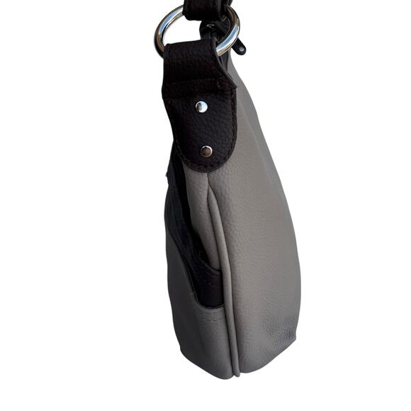 New Taupe Brown Faux Leather Crossbody Bag Adjustable Strap Stylish & Versatile - Picture 3 of 8